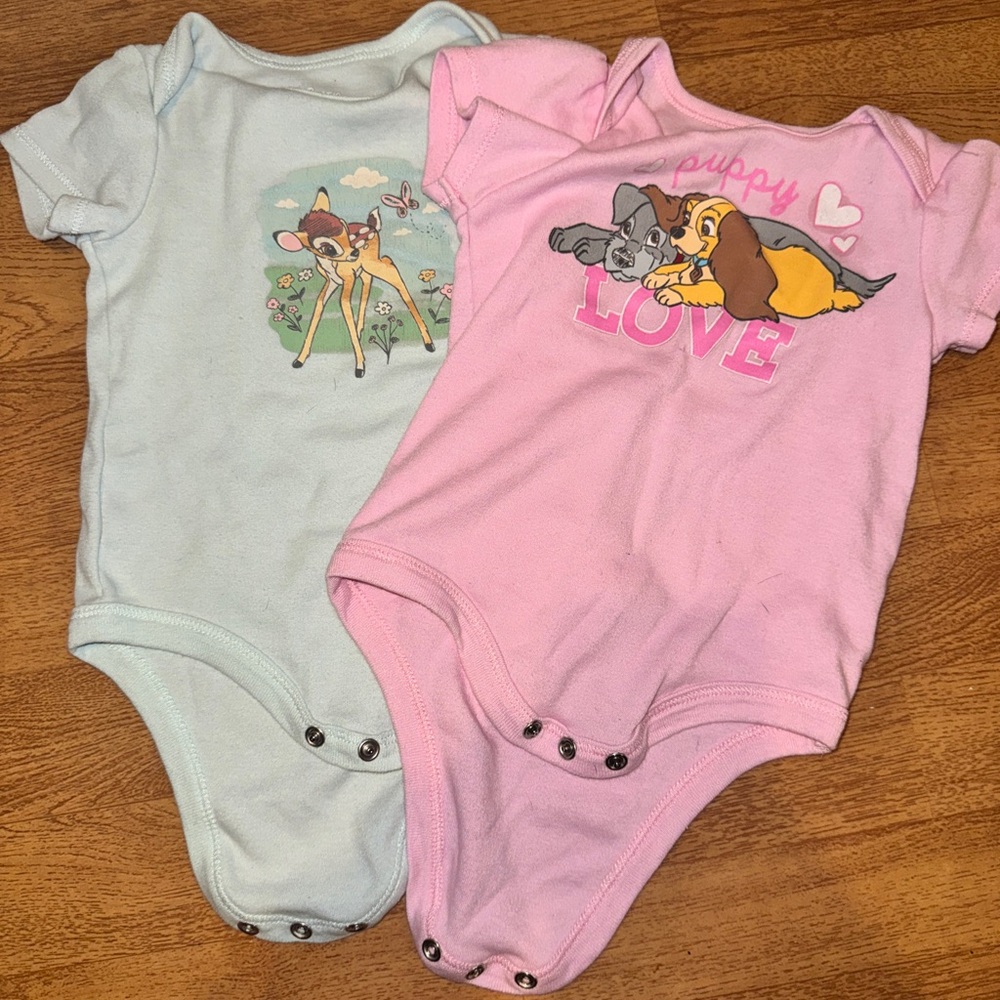 Disney lady &tramp Bambi Cotton Baby One-Piece